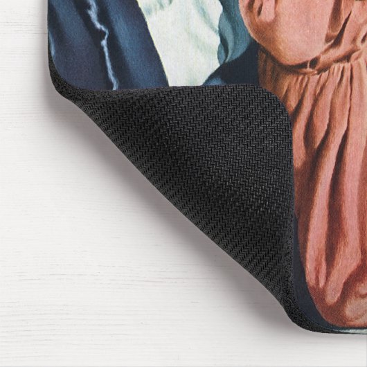 Mädchen beten zu Bedtime, das Fürstengebet Mousepad (Ecke)