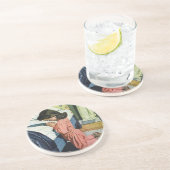 Mädchen beten zu Bedtime, das Fürstengebet Untersetzer (Seite)