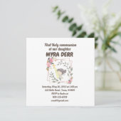 Mädchen beten zu jesus über erste Kommunion (Stehend Vorderseite)