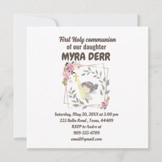 Mädchen beten zu jesus über erste Kommunion