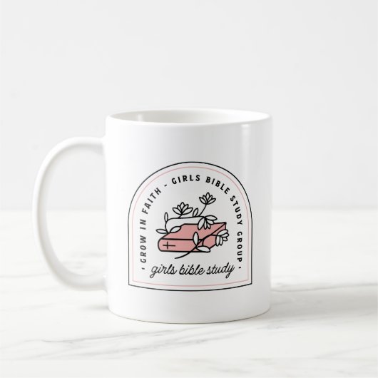 Mädchen Bibelstudium Lesegruppe Ästhetik Kaffeetasse (Links)