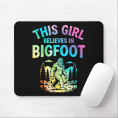 Mädchen Bigfoot-Gläubiger Tie Dye Sasquatch Krypti Mousepad (Mit Mouse)