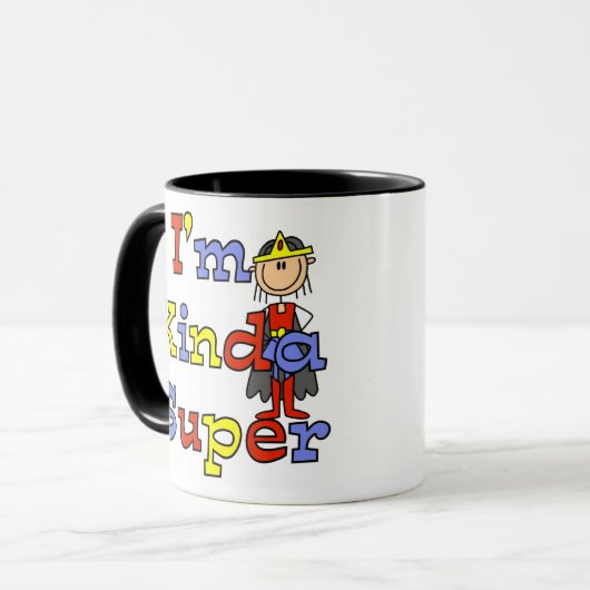 Mädchen bin ich ein bisschen Super Tasse (Vorderseite Links)