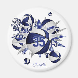 Mädchen blaue Basketballstars kaufen 1 oder kaufen Magnet