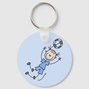 Mädchen-blauer Fußball-einheitliche T-Shirts und Schlüsselanhänger