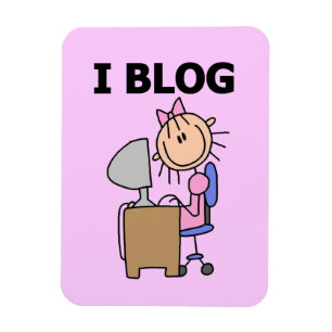 Mädchen-Bloggerin Magnet