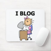 Mädchen-Bloggerin Mousepad (Mit Mouse)