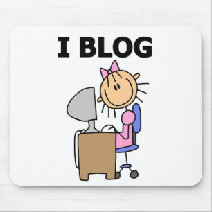Mädchen-Bloggerin Mousepad