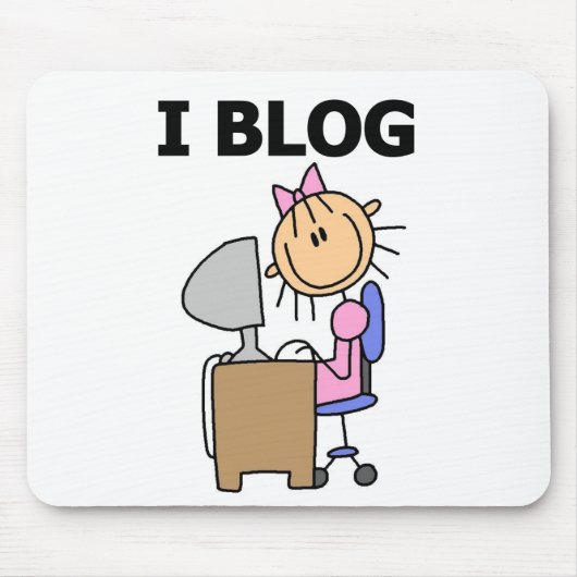 Mädchen-Bloggerin Mousepad (Vorne)