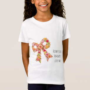 Mädchen Blumen-Schleifen-T-Shirt Cute für Kinder T-Shirt