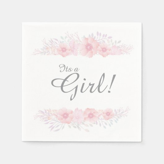 Mädchen Blumendusche Botanische Windel Serviette (Vorderseite)