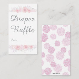 Mädchen Blumendusche Botanische Windel Telefonnummerkarte