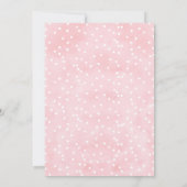 Mädchen-Blumenhäschen-Babypartyeinladung Einladung (Rückseite)