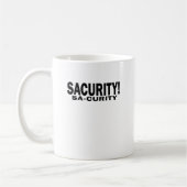 MÄDCHEN Bon Qui Qui Sicherheit Sacurity! T-Shirt Kaffeetasse (Links)