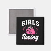 Mädchen Boxsport Kickboxen Boxhandschuhe Boxer Magnet (Vorderseite/Rückseite)