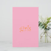 Mädchen Briefpapier (Stehend Vorderseite)