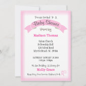 Mädchen bringen ein Buch-Kinderdusche ein Einladung (Vorderseite)