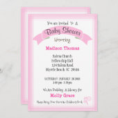 Mädchen bringen ein Buch-Kinderdusche ein Einladung (Vorne/Hinten)