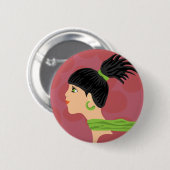 Mädchen Button (Vorne & Hinten)