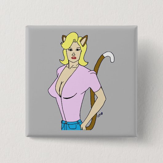 Mädchen Button (Vorderseite)