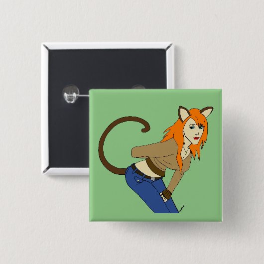 Mädchen Button (Vorne & Hinten)