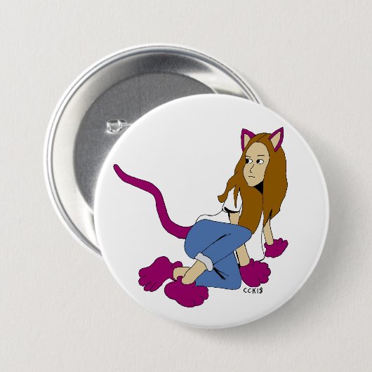Mädchen Button (Vorne & Hinten)