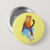 Mädchen Button (Vorne & Hinten)