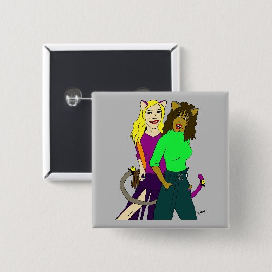 Mädchen Button (Vorne & Hinten)