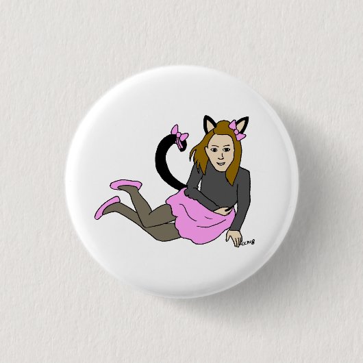 Mädchen Button (Vorderseite)