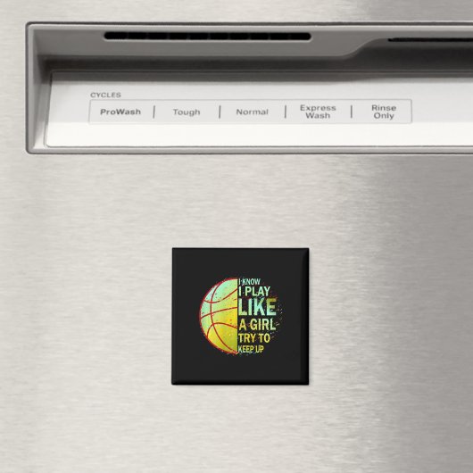 Mädchen Bysketbyll ich weiß, ich spiele wie ein Mä Magnet (In Situ (Geschirrspüler))