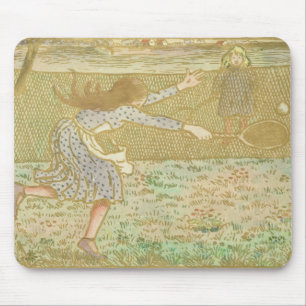 Mädchen Camille Pissarros , die Tennis, von Mousepad