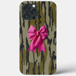 Mädchen Camo Rosa Schleifen-Bow-Boden Lands Camo Case-Mate iPhone Hülle