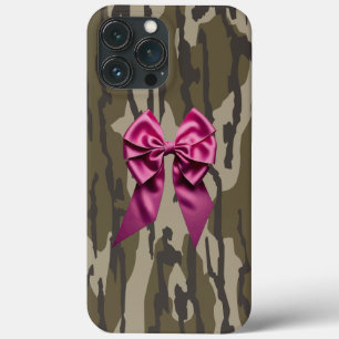 Mädchen Camo Rosa Schleifen-Bow-Boden Lands Camo Case-Mate iPhone Hülle