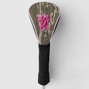 Mädchen Camo Rosa Schleifen-Bow-Bottom Lands Camo Golf Headcover