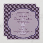 Mädchen Candlelighting Zeremonie Einladung (Vorne/Hinten)