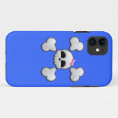 Mädchen-Cartoon-Schädel Case-Mate iPhone Hülle (Rückseite (Horizontal))