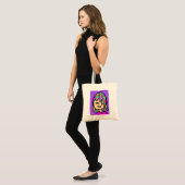 Mädchen Cartoon vor Tasche (Vorderseite (Model))