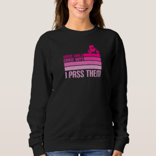 Mädchen Chase Boys I Pass ihnen Dirtbike Mx Motocr Sweatshirt