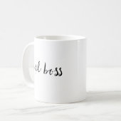 Mädchen-Chef Kaffeetasse (Vorderseite Links)
