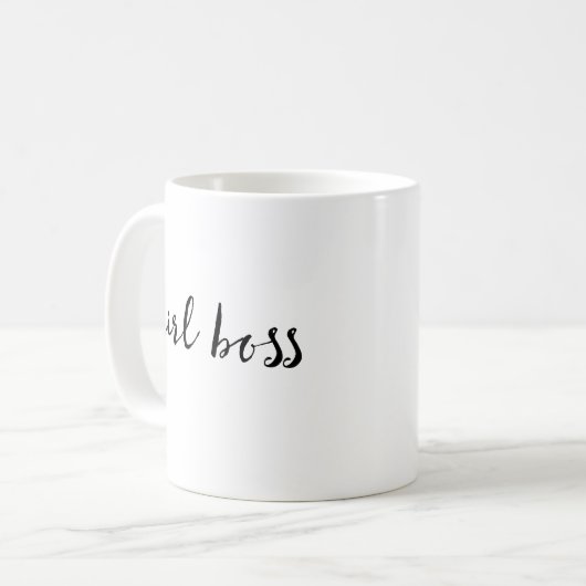 Mädchen-Chef Kaffeetasse (Vorderseite Links)