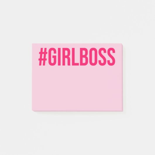 Mädchen-Chef-Post-It Post-it Klebezettel (Vorderseite)