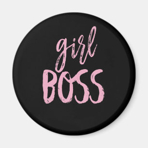 Mädchen, Chef-Spaß-Typografie Magnet