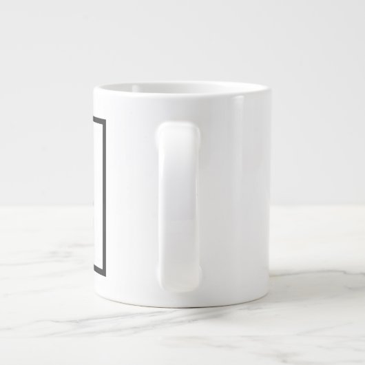 Mädchen-Chef-Tasse Jumbo-Tasse (Rückseite)