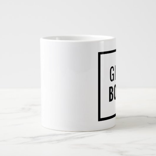 Mädchen-Chef-Tasse Jumbo-Tasse (Vorderseite)