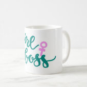 Mädchen-Chef-Tasse Kaffeetasse (VorderseiteRechts)