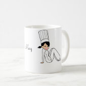 Mädchen-Chef-Tasse Kaffeetasse (VorderseiteRechts)