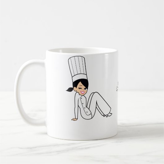 Mädchen-Chef-Tasse Kaffeetasse (Links)