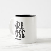 Mädchen-Chef-Tasse Zweifarbige Tasse (Vorderseite Links)