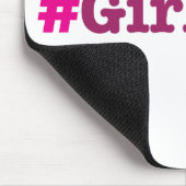 Mädchen-Chef-Waren Mousepad (Ecke)