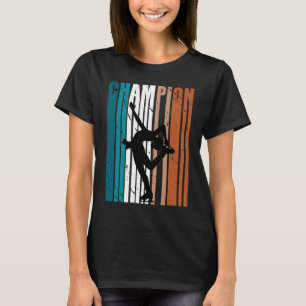 Mädchen Cooles Eislaufen Geburtstag Retro Vintage T-Shirt